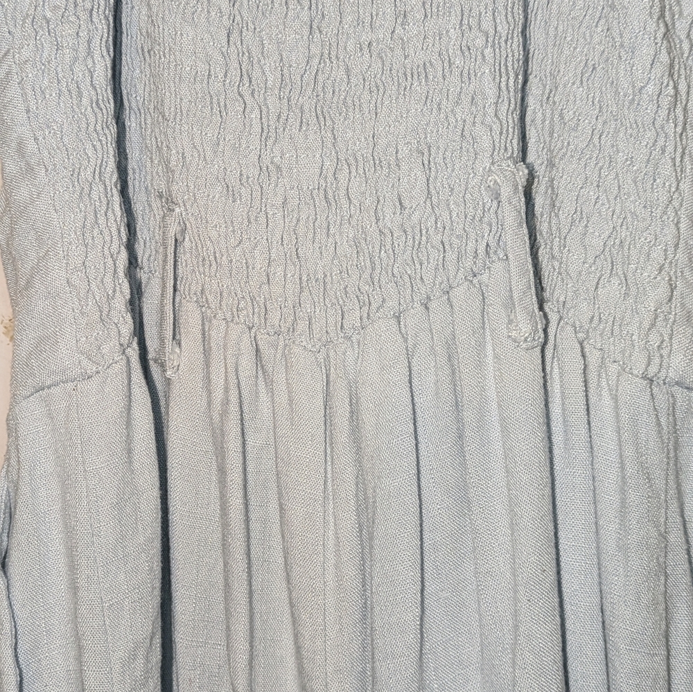 Shinestar Chambray Pocketed Romper Large - Picture 5 of 8